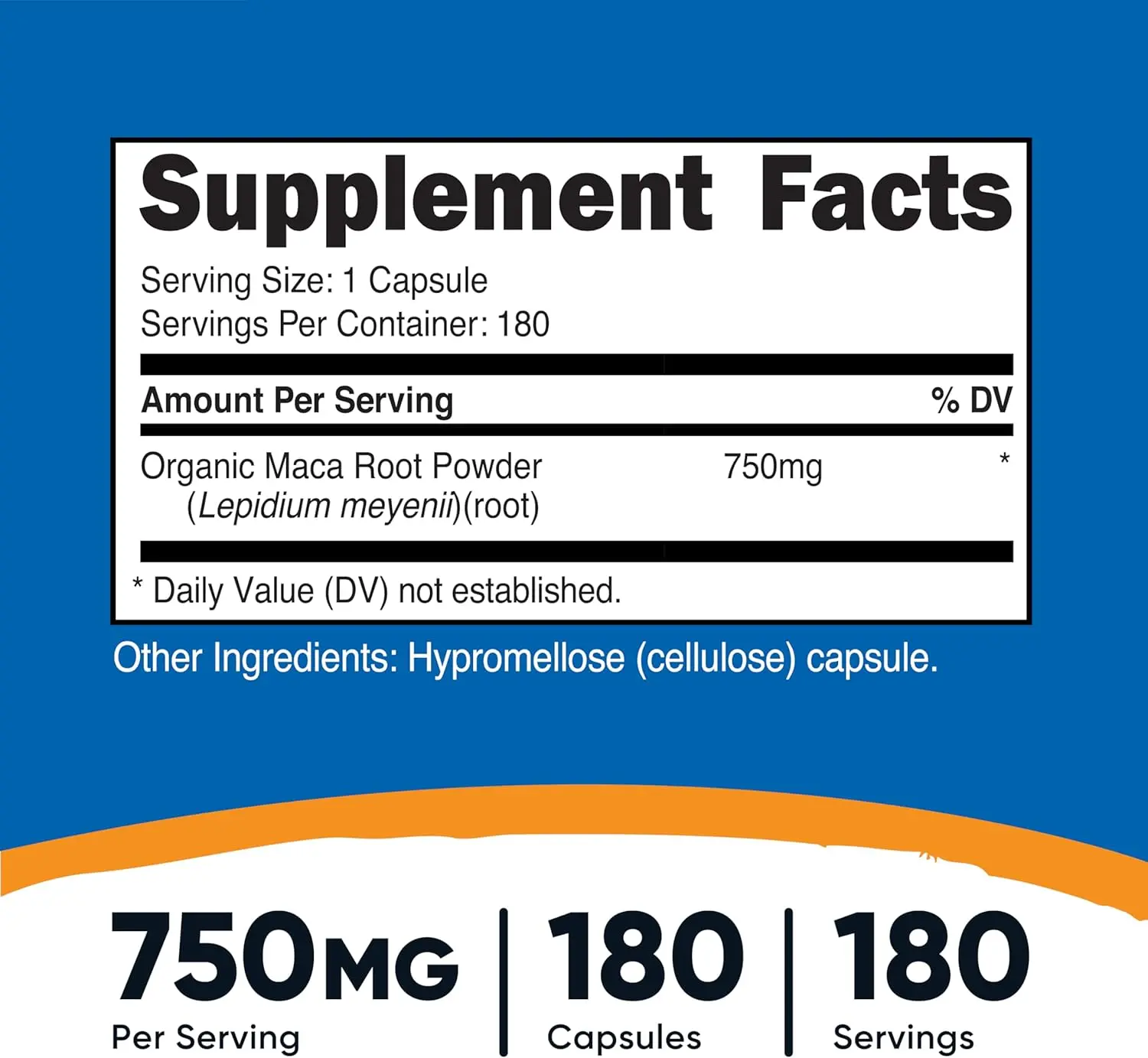 Nutricost Maca Root 750 mg Capsules